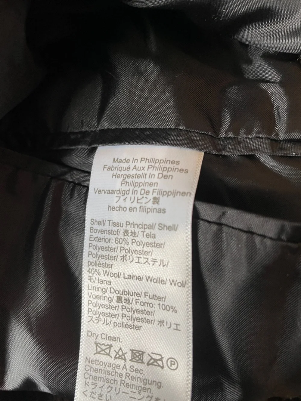 J. Crew‎ Men's Wool Blend Overcoat Black Brown Size 40 NEW